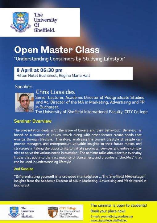 Open Master Class by Mr Liassides in Bucharest