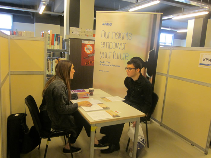 More than 100 students and 50 alumni participated in this year’s Career Day at CITY College's main campus in Thessaloniki