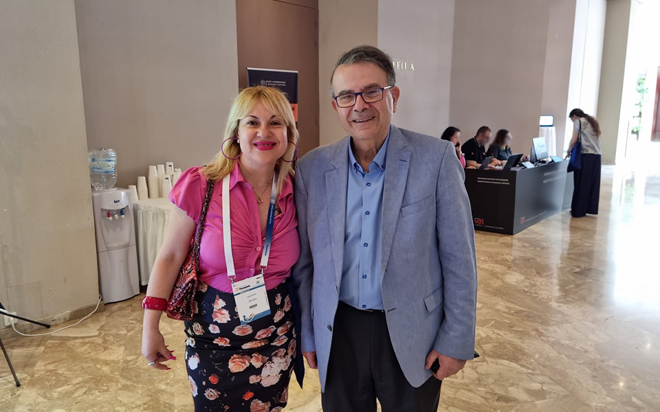 Dr Kaliiopi Megari with Dr Thanos Askitis, Psychiatrist, Sex Therapist, Professor of Psychiatry at the University of Athens