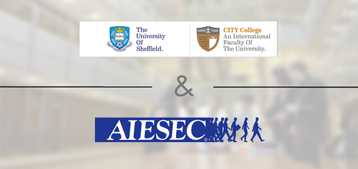 CITY College, International Faculty of the University of Sheffield, joins the AIESEC network